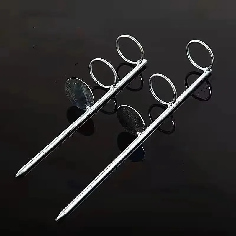 30/40cm Double anneaux fourche unique porte-canne à pêche banque support de canne à pêche au sol outils de pêche pour lextérieur image 5