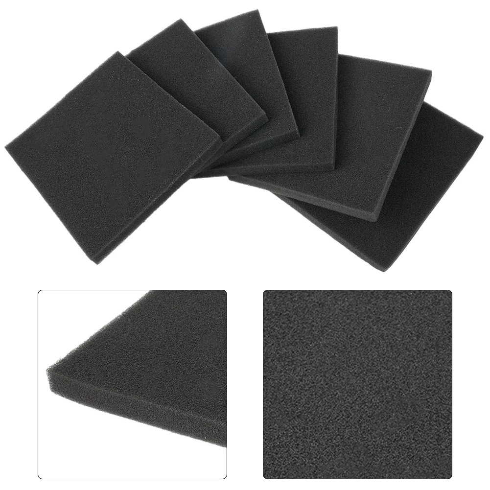 Black Replace Filter Sponge Dust Filter Sponge Sponge Tool Vacuum Cleaner 6pcs Black Dust Filter FC8140 FC8142