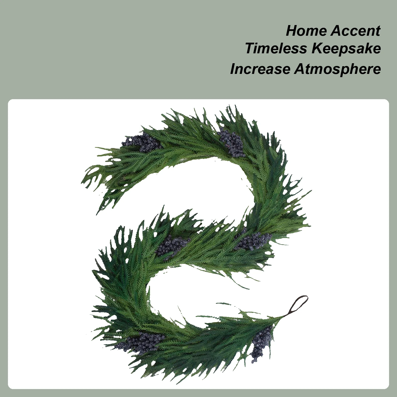 

Гирлянда из искусственной сосны 70,8 дюймов, зеленые украшения, гирлянда из искусственной зелени с ягодами для домашнего камина, полки