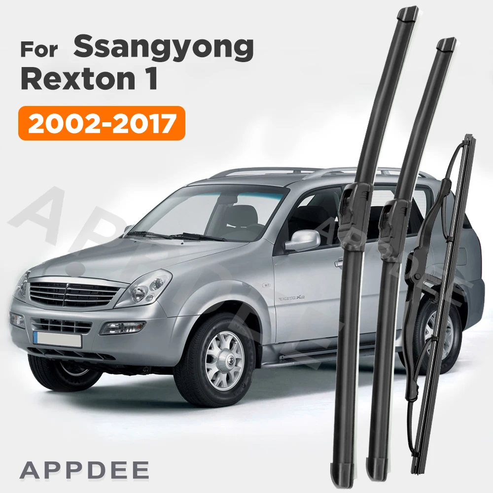 

APPDEE Wiper For Ssangyong Rexton 1 2002-2017 2003 2004 2005 Wiper Front & Rear Wiper Blades Windscreen Brushes 20"+20"+14"