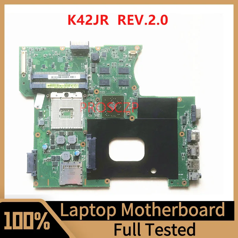 

K42JR REV.2.0 Mainboard For ASUS Laptop Motherboard With 216-0774007 HD5470M 1G SLGZS HM55 100% Full Tested Working Well