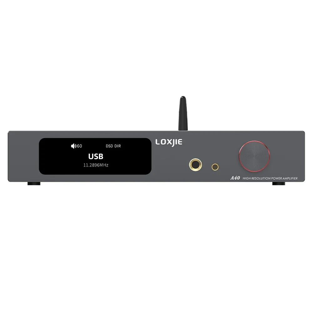 LOXJIE A40 Power Amplifier and Headphone AMP 165W * 2 MQA-CD Bluetooth XU-316 DSD256 Optical I2S HDMI ARC PHONO Remote Control