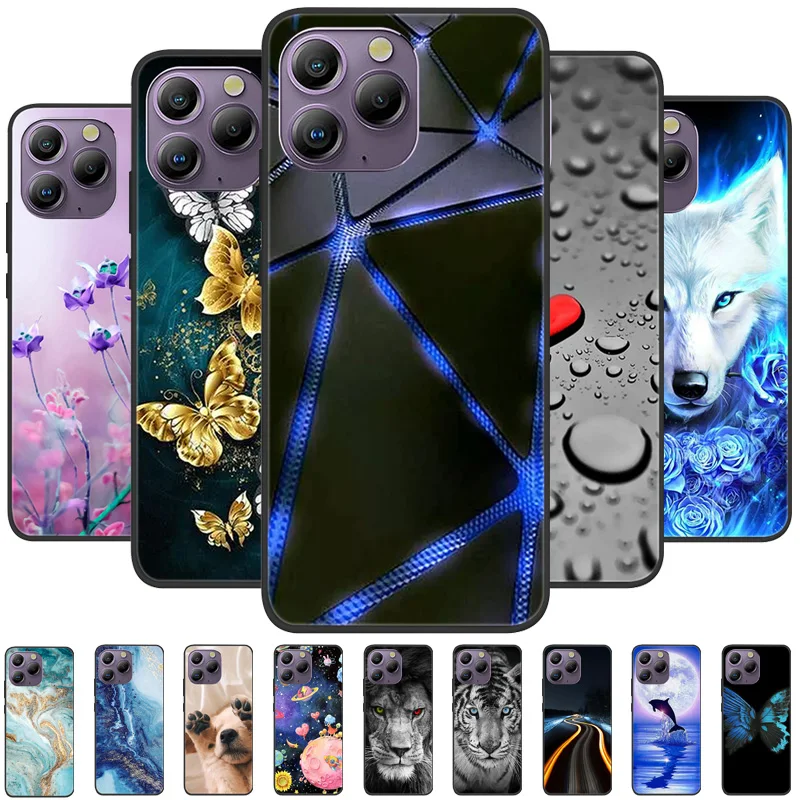 Dla Blackview A96 etui BlackviewA96 odporne na wstrząsy miękkie TPU silikonowe etui na telefon do Blackview A96 Capa 96 Cartoon matowy zderzak