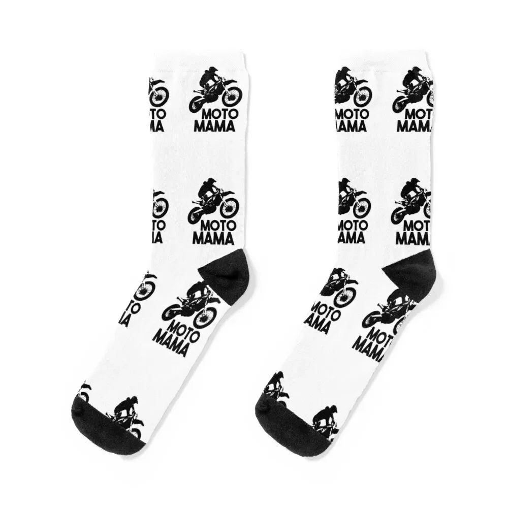 

Moto Mom - Motocross Gift Socks Lots floor Hiking boots Socks Ladies Men's