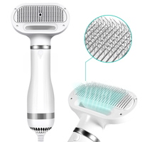 Portable 2-In-1 Dog Hair Dryer Dog Dryer Comb Brush Pet Grooming Cat Hair Comb Dog Fur Blower Low Temperature Noise Pet Supplies