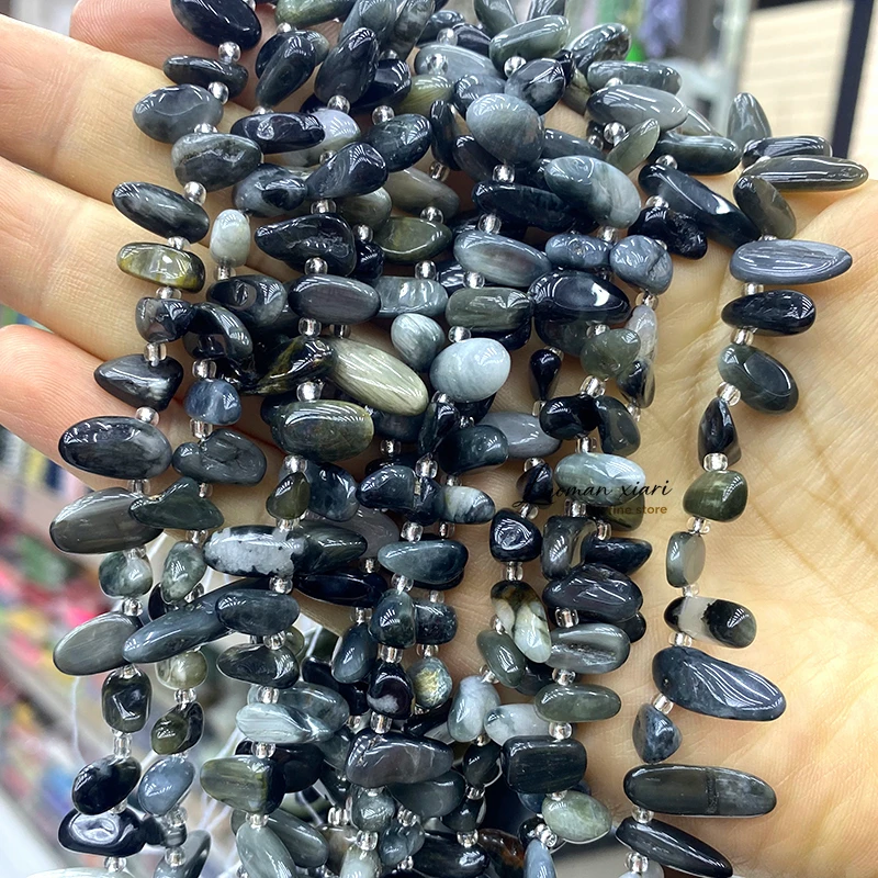 11-18mm Teeth Shape Gem Morganite Natural Stone Loose Spacer Beads for Jewelry Making Diy Bracelet Charms Accessories 15'' view 4