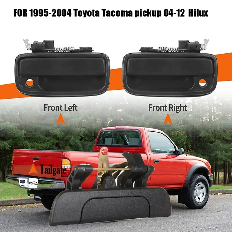 

1set Front Rear Exterior Door Handle Kit for 1995-2004 Toyota Tacoma 2002-2012 Hilux 6909035010,6922035020,6922035070