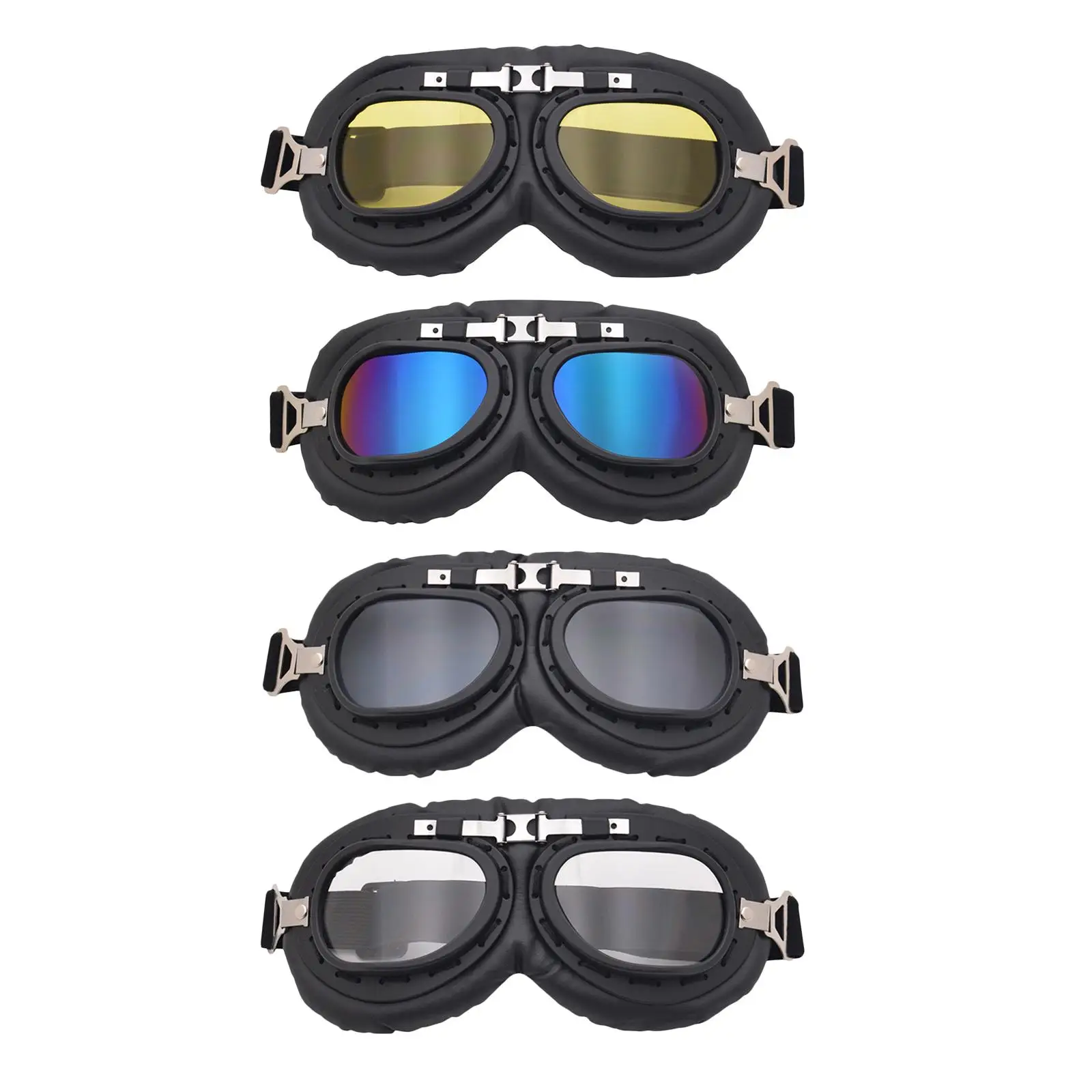 Motorcycle Goggles Vintage Classic Dust-Proof Fit for Touring Racer