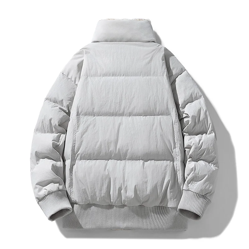 【New】Winter 90% Down Jacket - US High - street Fleece - Spliced Workwear Style