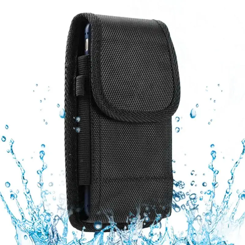 Phone Holster For Men Belt Vertical Waist Pouch Cell Phone Pack Lightweight Bag For Storing Smartphone For Camping Gardening