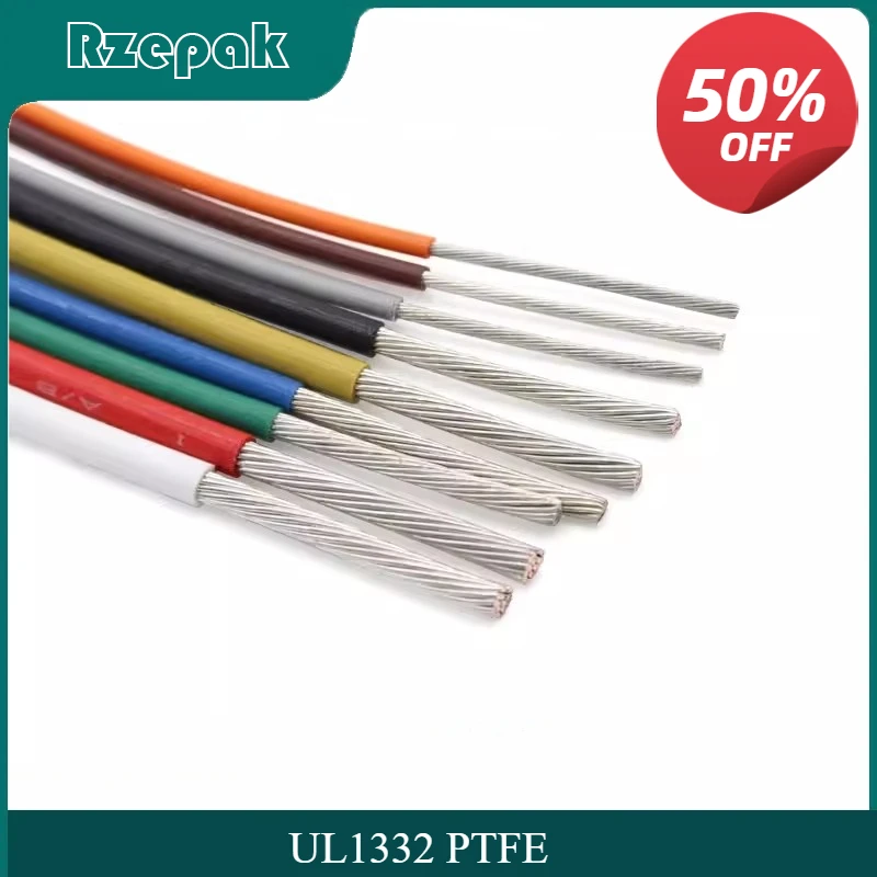 UL1332 High-Temperature PTFE FEP Insulated Wire: 10-30AWG Electric Cable for 3D Printer (Heat Resistant)