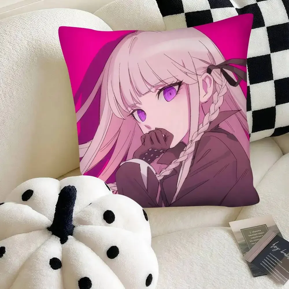 Kirigiri Kyoko الساخن أنيمي لعبة Danganronpa كيس وسادة لطيف وسادة مربعة غرفة نوم أريكة الترفيه الراحة وسادة ديكور المنزل