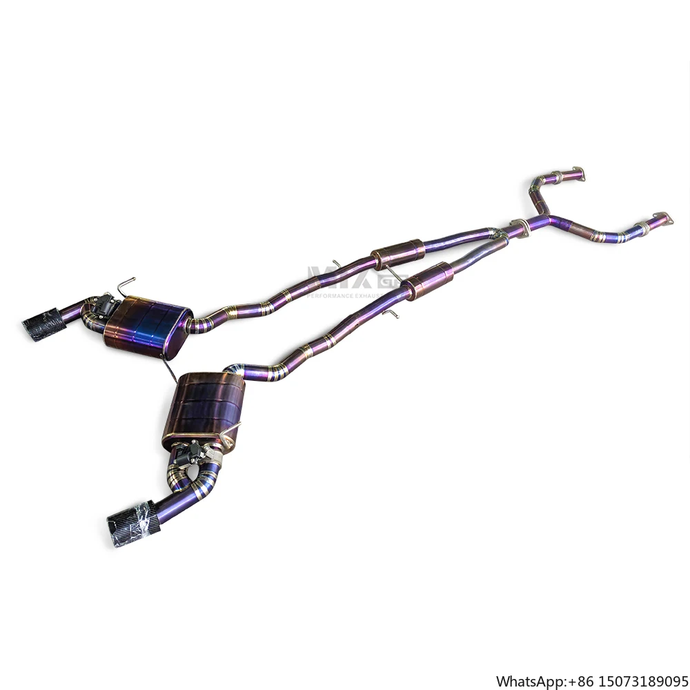 

Titanium Catback for Q50 2.0T 2014-2022 Engine New Dual X Pipe Design Valvetronic Muffler Exhaust