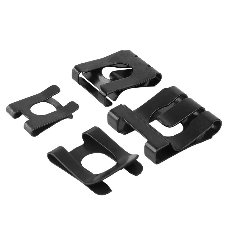 20 ~ 50 قطعة M4 M5 M6 M8 M10 M12 M16 65 المنغنيز الصلب مطاطا مكافحة تخفيف المشبك U-شكل كليب ل رمح #5