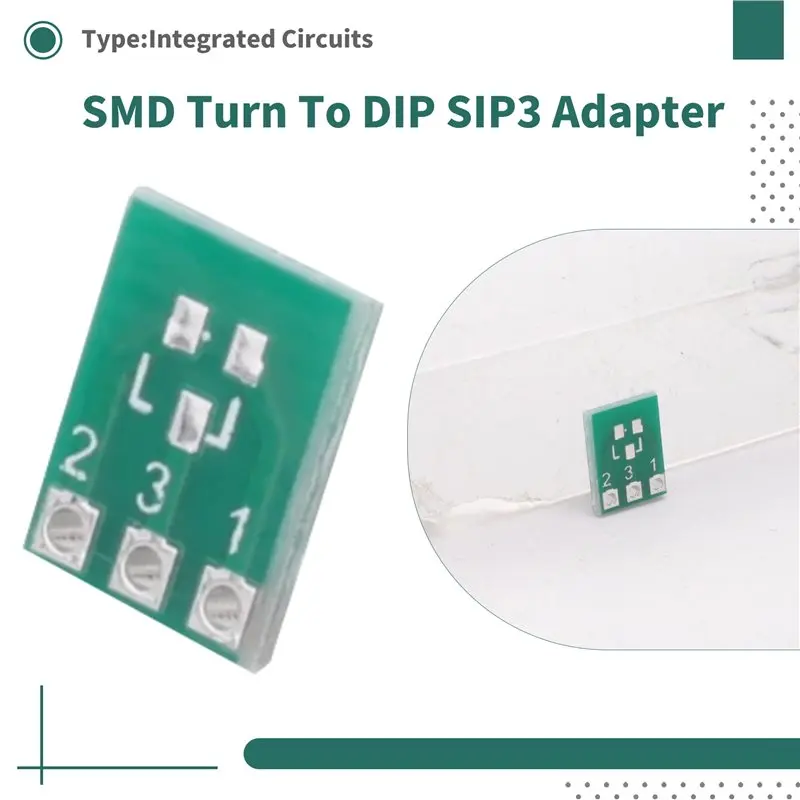 Top Deals SOT23 SOT23-3 Turn SIP3 Double-Side SMD Turn DIP SIP3 Adapter Converter Plate SOT SIP IC Socket PCB Board DIY Kit