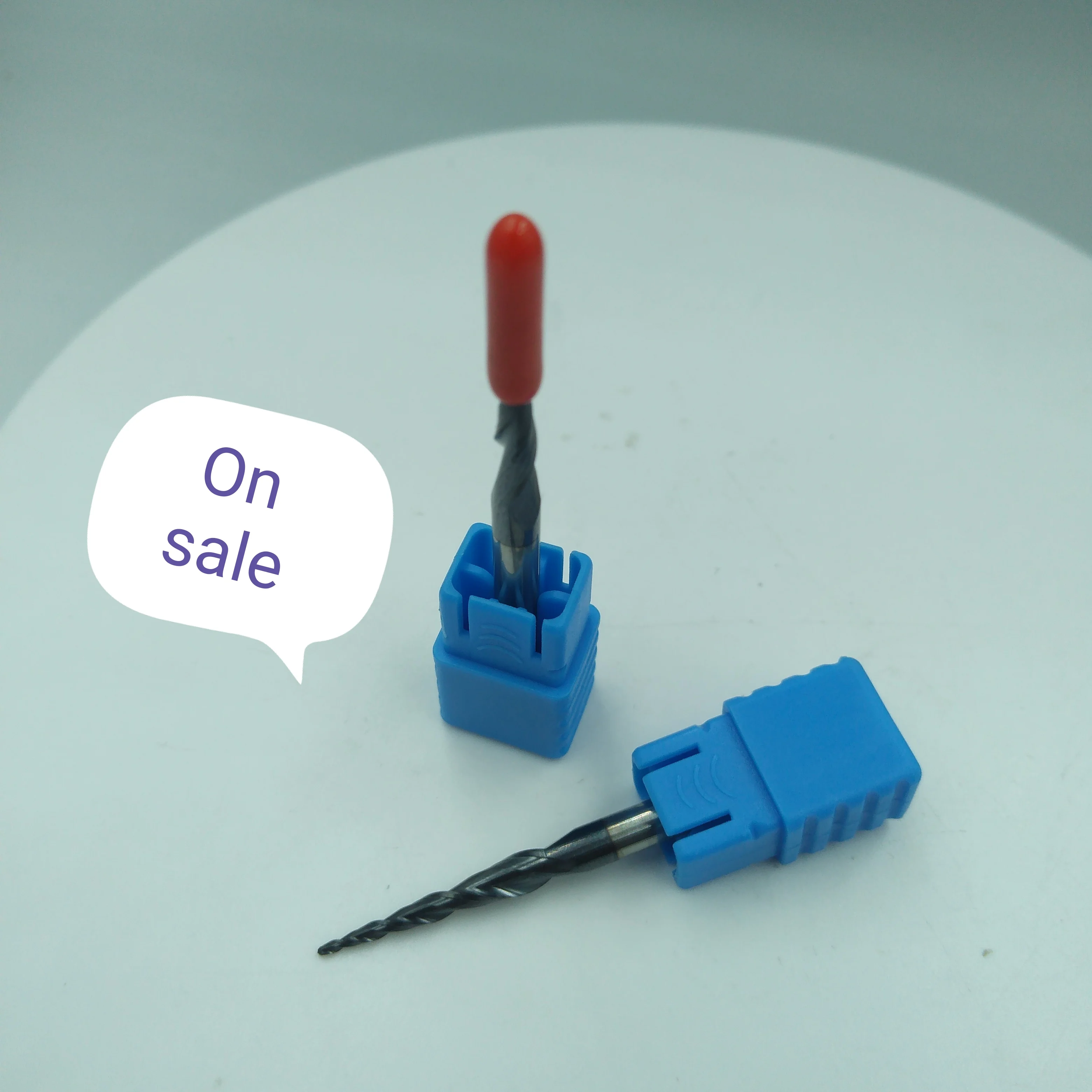 HRC55 R0.5*D4*20.5*50L*2F Tungsten solid carbide Coated Taper Ball Nose End Mills taper and cone endmills