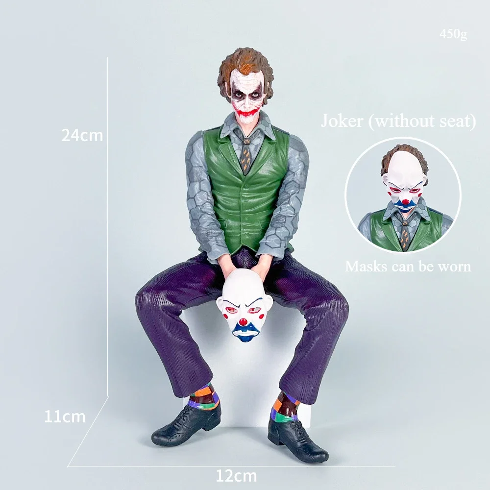 New Joker Heath Ledger Action Figures Car Roof Decoration Portable Wild Mask Statue Model Car Doll Toy Collection Christmas Gift