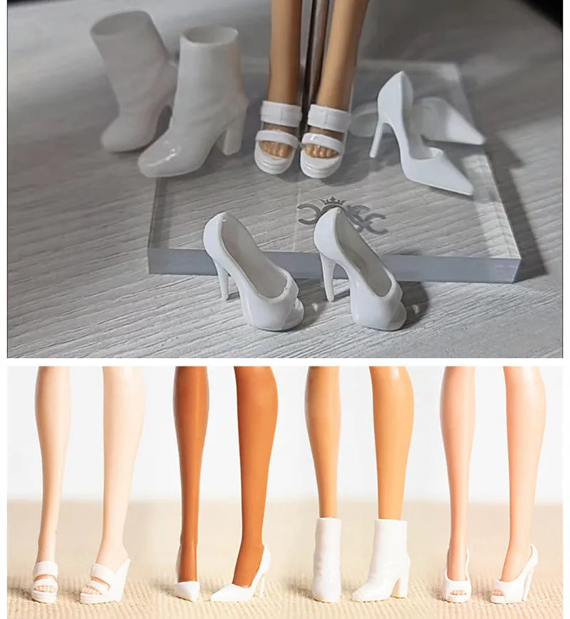 

4 pairs/set New styles Doll shoes high heel accessories shoes toy shoes for your 1/6 Xianxian FR2 dolls