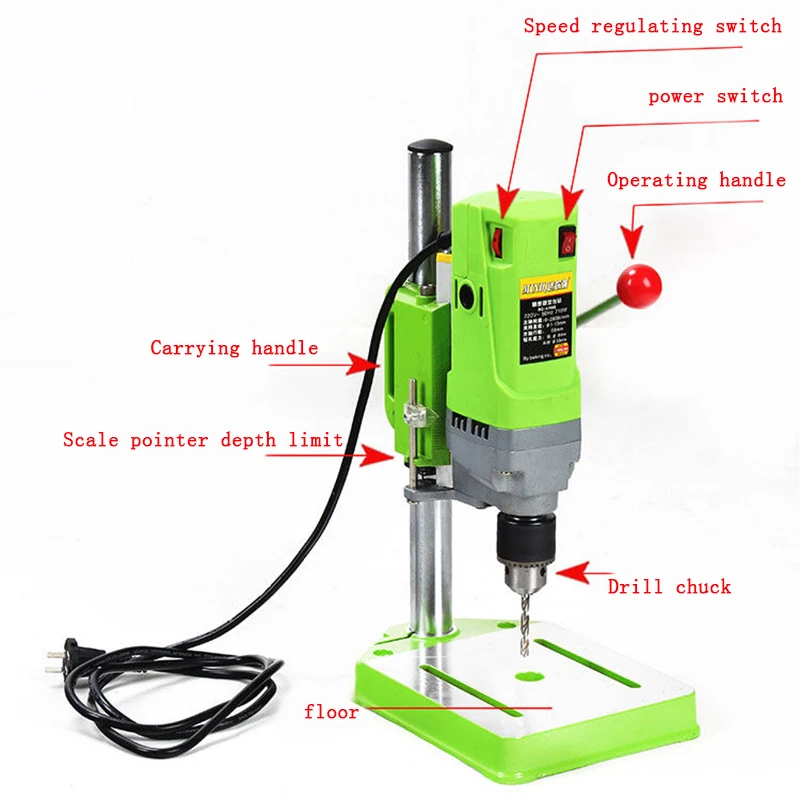 220v Industrial Grade Drilling Machine Milling Machine Micro Bench Drill Bench Drilling Machine Drilling Machine