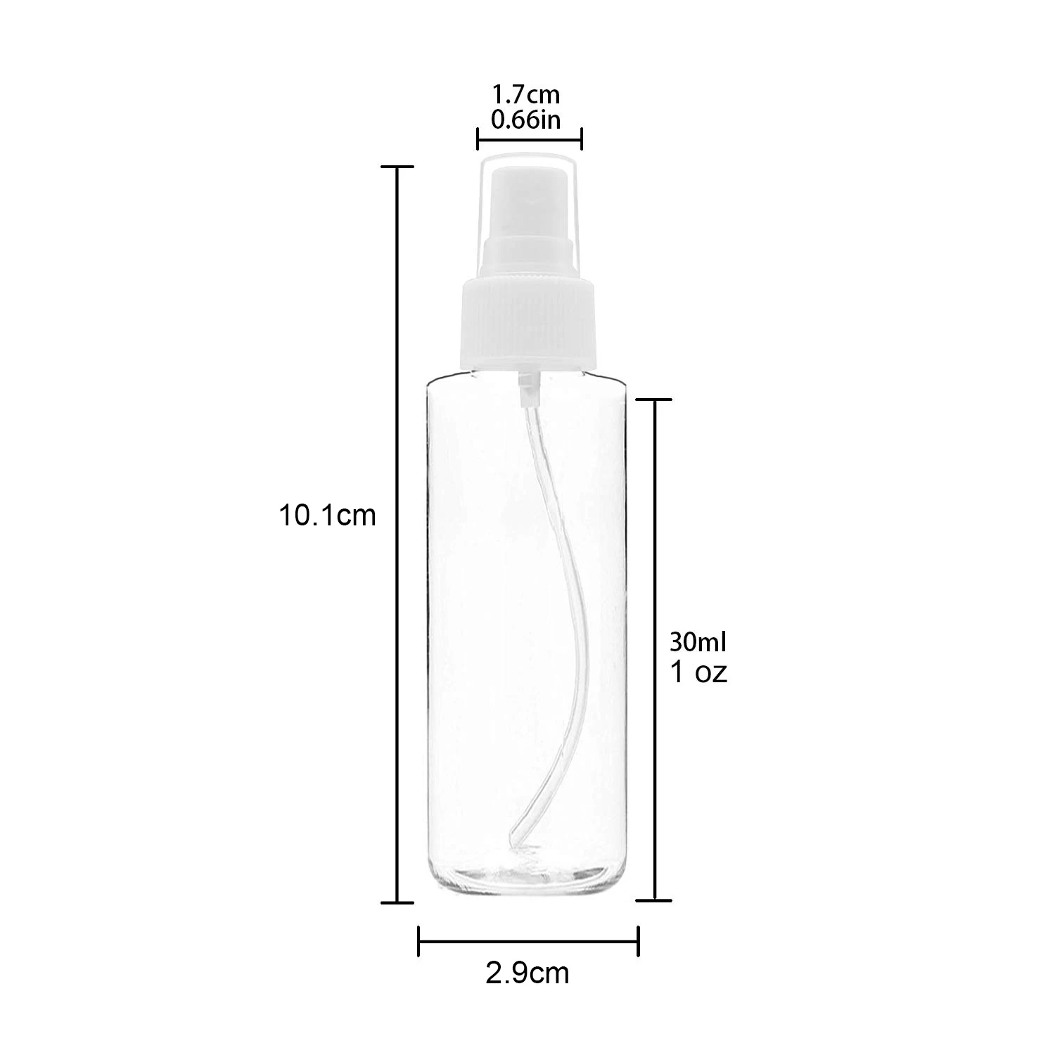 Новый 6 шт. пустой прозрачный пластиковый распылитель для мелкого тумана 30 мл распылитель для мелкого тумана