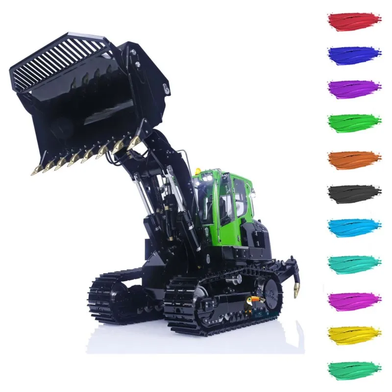รถตักไฮดรอลิก LESU 1/14 รุ่น Metal RC 636 PL18EVLite Toucan ทาสีสำเร็จรูป ควบคุมด้วยวิทยุ รถตีนตะขาบ มีเสียงและไฟ