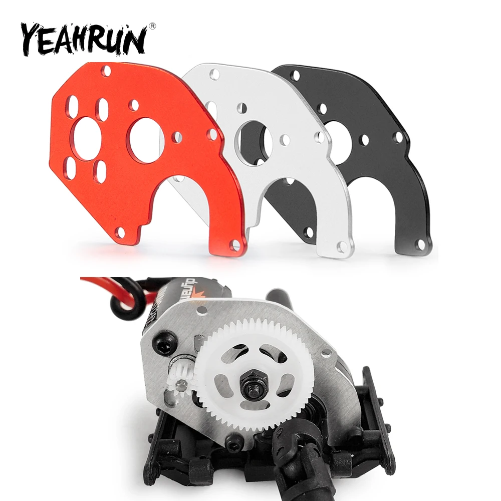 YEAHRUN Metal Alloy Motor Gearbox Fixing Plate Mount for Axial SCX24 1/24 RC Crawler Car Truck Model Upgrade Parts