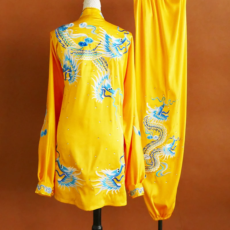 Custom Martial Arts Uniform Embroidered Tai Chi Suit Premium Kung Fu Uniform for Competitions Performances and Daily Wear