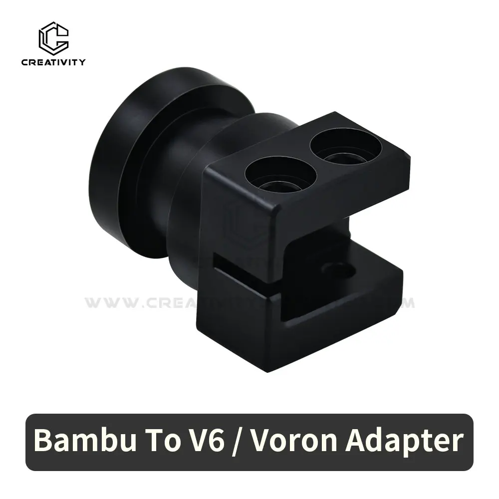 Creativity 1pcs CNC Vo-ron Bam bu Lab's Hotend Adapter to V6 Adapter Mount for Vo-ron 2.4 Trident Stealthburner Bam bulab HotEnd