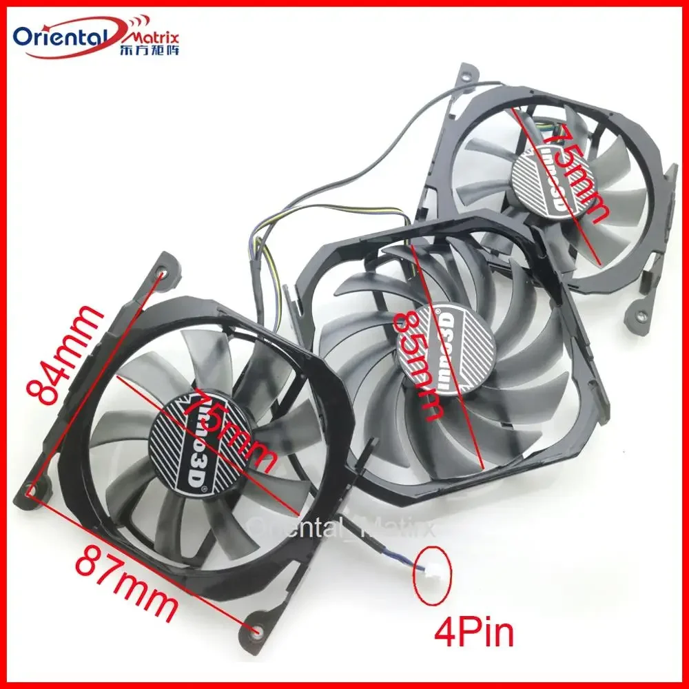 CF-12915S DC12V 0.35A 85mm 75mm VGA Fan For INNO3D GTX760 GTX670 GTX680 GTX660ti Graphics Card Cooling Fan