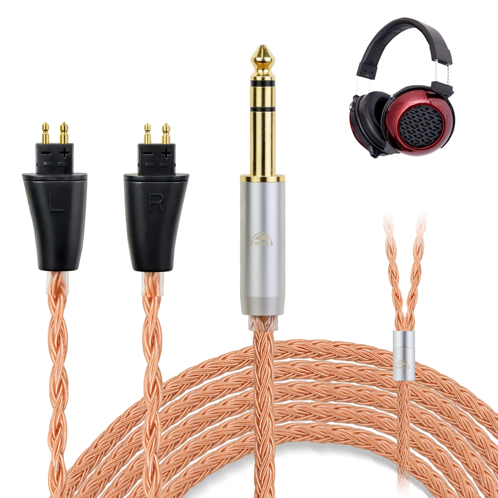 TH900mk2 TH610 TH909 2944 4.4mm5極 130cm Okcsc-foo stex th900mkii th610 th909、2.5mm、3.5mm、4.4mm、6.35mm