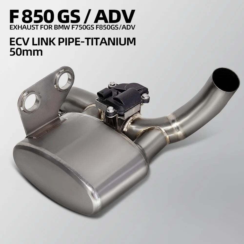 For BMW F750GS F850GS/ADV 2018-23 F800GS F900GS/ADV 2024-26 Moto Exhaust Muffler Fit OEM Position with Electric Controlled Valve