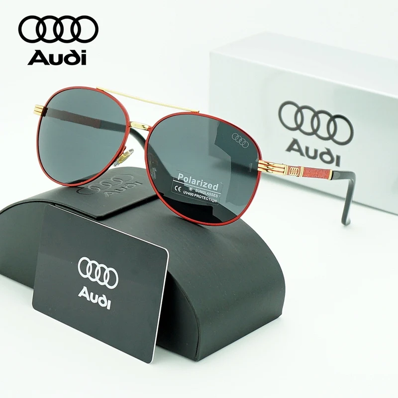 

Поляризованные солнцезащитные очки AUDI высокого класса для мужчин и женщин, очки для вождения с защитой от ультрафиолета UV400, классический стиль, премиум-качество, модный дизайн