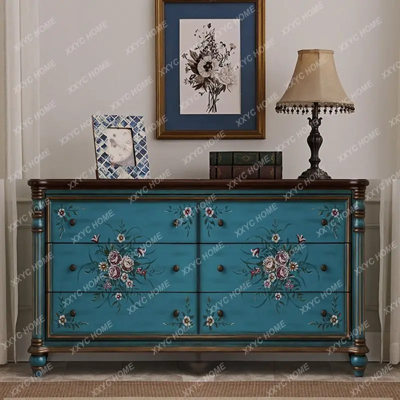 

Шкаф для хранения из массива дерева Hentrance с большим ящиком, полный комплект мебели