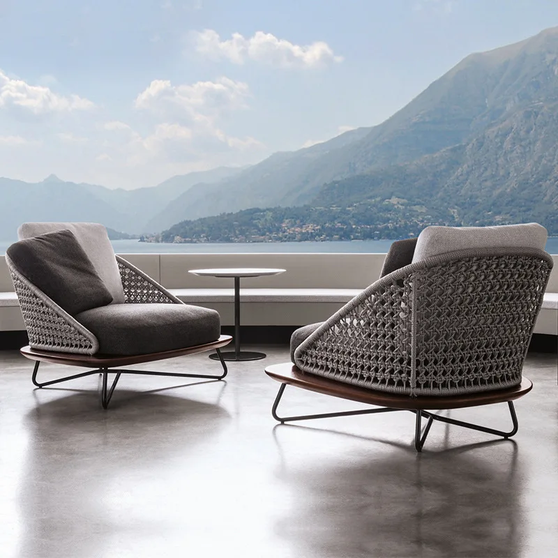 

Customizable outdoor sofa coffee table