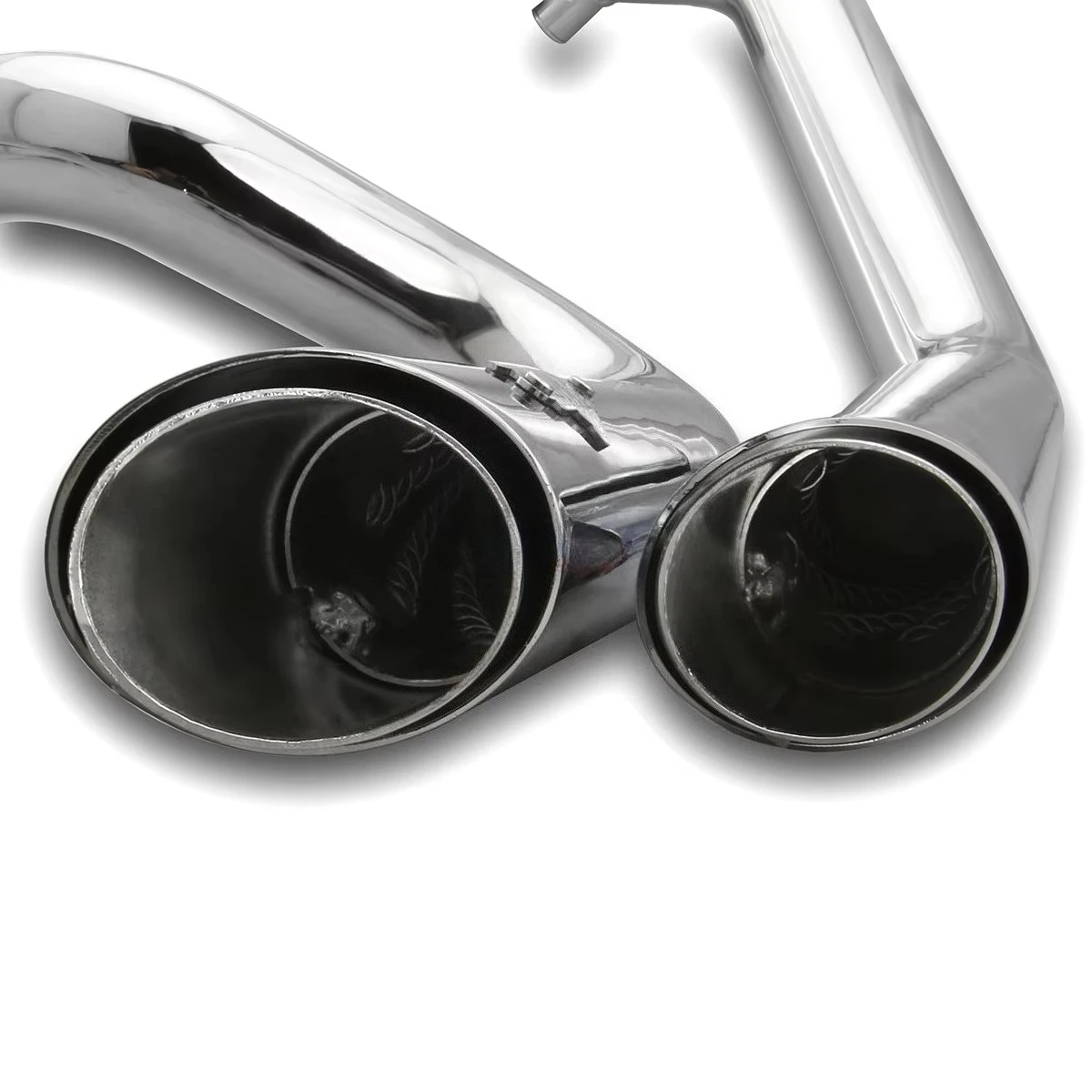 Short Shots Style Chrome Exhaust Mufflers  Sportster Models 2014-Up