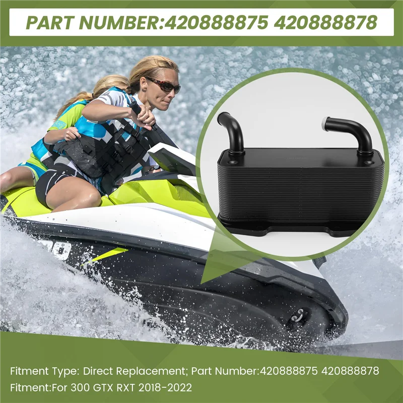 

Масляный радиатор для Seadoo 300 GTX RXT 2018-2022 420888878 420888875