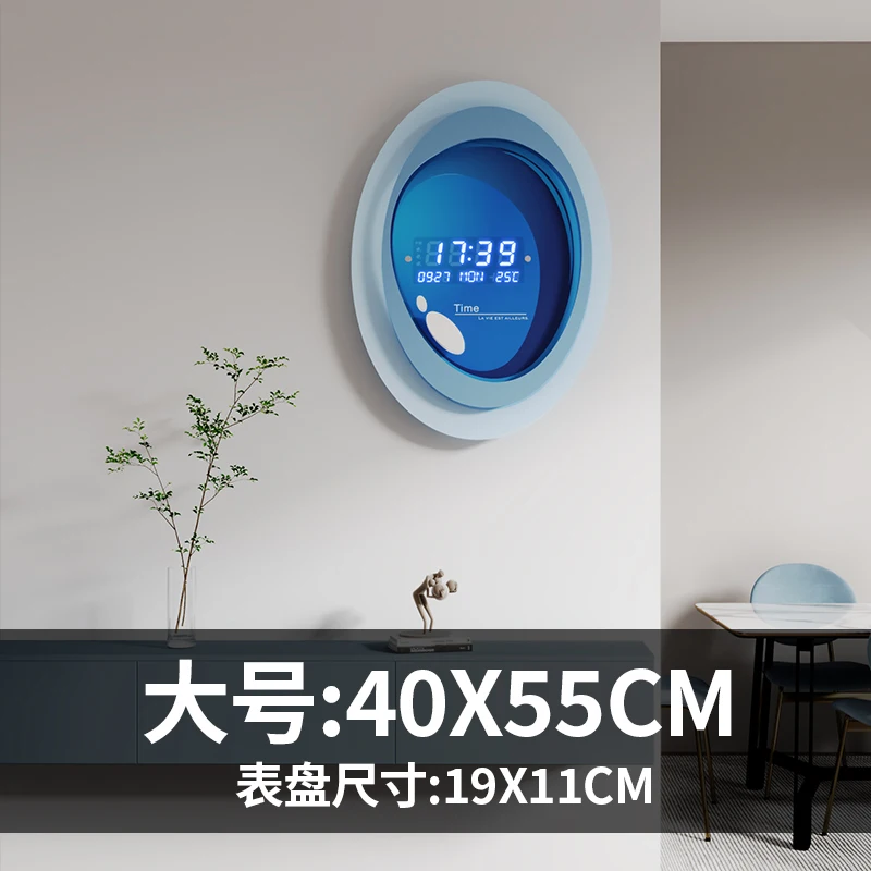 Perpetual calendar 2022 new electronic clock hanging wall living room wall clock simple modern home fashion creative clock