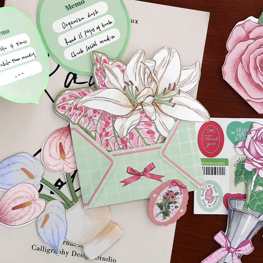 8 paczek/partia Fresh Market Three Bullets seria retro papierowy notatnik do wiadomości