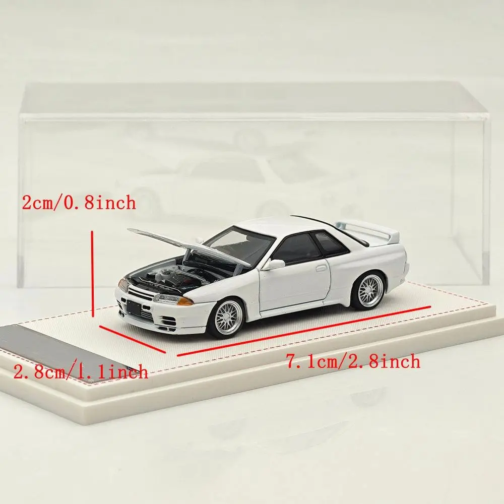 Horizon focal fh escala 1/64 para skyline r32 e r34 gtr modelos fundidos carro em miniatura coleção limitada modelos de veículos de brinquedo