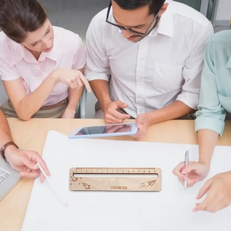 Wood Measuring Ruler School Supplies Reading Ruler Plant Rulers School Supplies Classroom Accurate Scale For Classroom