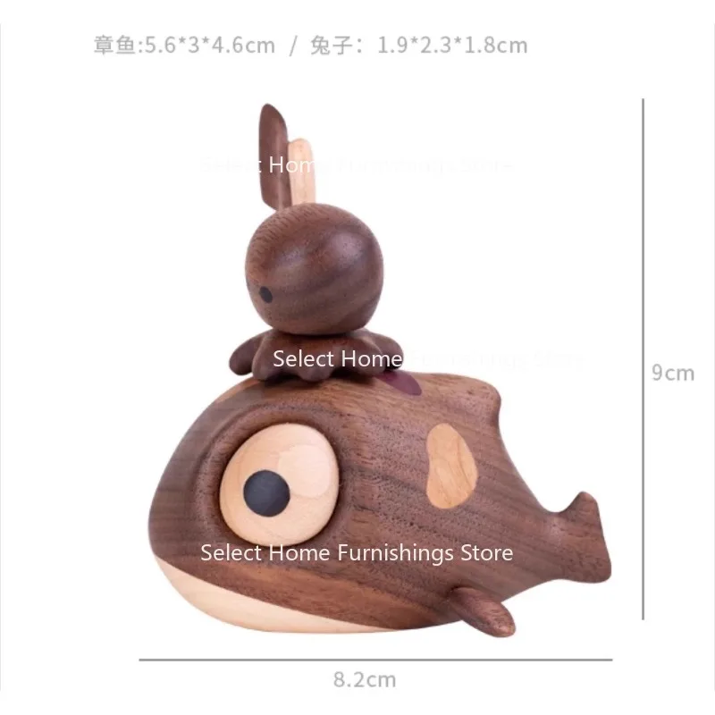 

Suitable for Good Luck Koi Solid Wood Home Magnetic Attraction Cute Cute Cute Cartoon Good Luck Again and Again