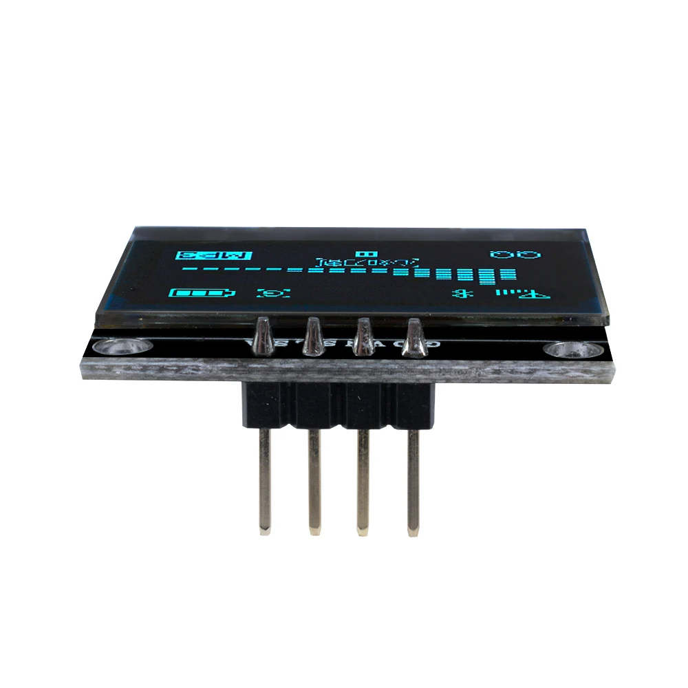 Módulo de pantalla OLED IIC de 0,96 pulgadas, serie blanca, azul, 0,96 pulgadas, 128X64 I2C ForSSD1306, placa de pantalla LCD 12864 para Arduino DC 3 ~ 5V