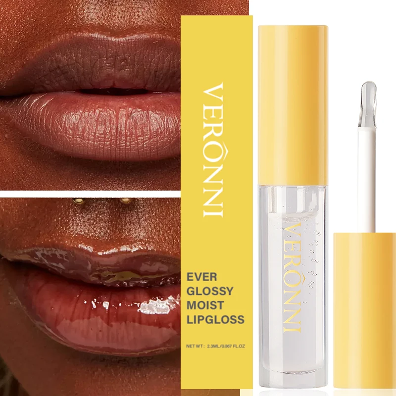 ملمع شفاه ملمع شفاه فاخر مكون من 6 ألوان نباتي وخالي من القسوة مع ملمع شفاه مرطب يدوم طويلاً وتأثير غير لزج