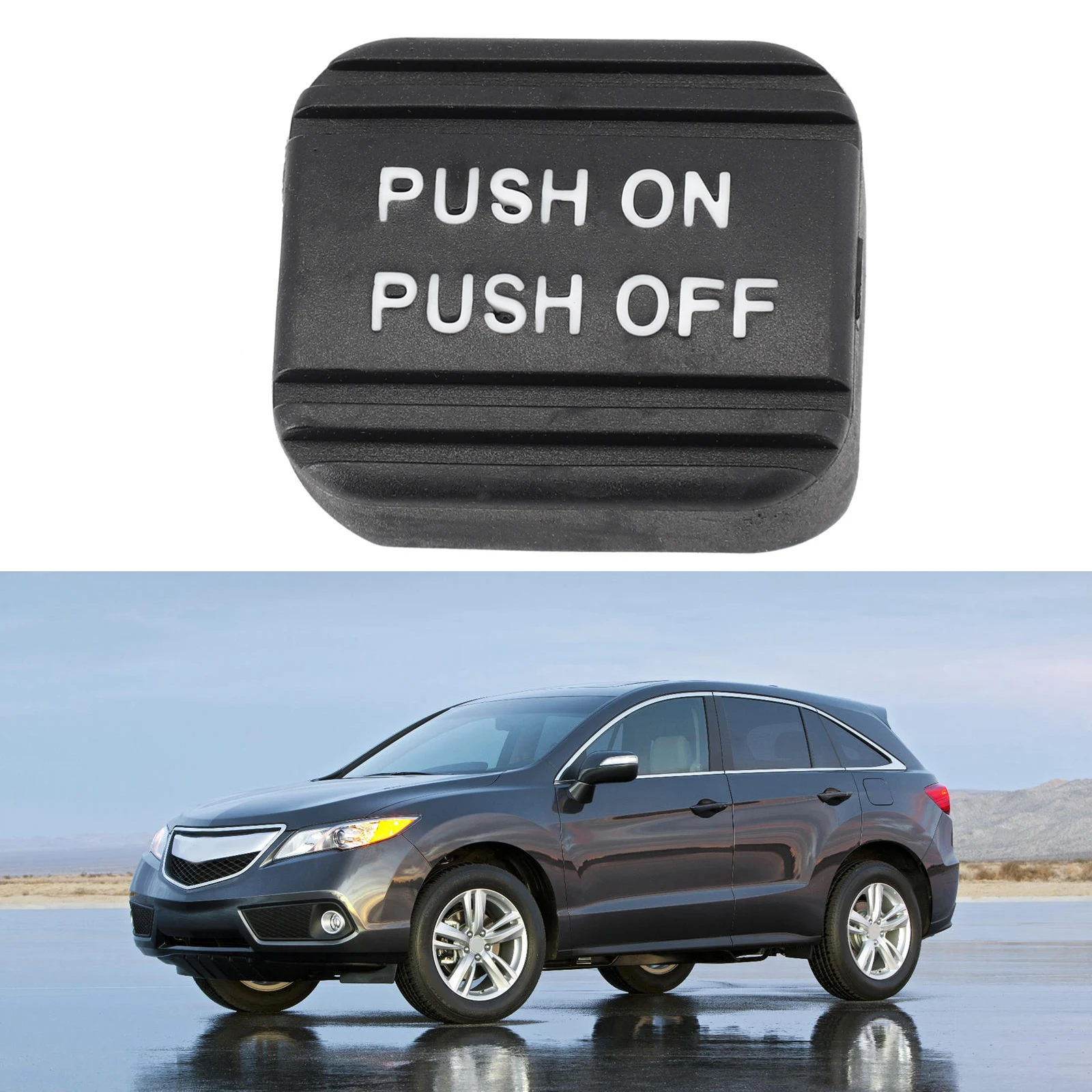 Rubber Brake Pedal Pad Cover for Honda For CR-V Odyssey For Pilot CL Front Mounting Replacement for 47120S0X003