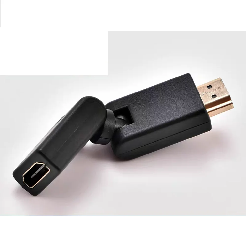 

Plug to HDMI Compatible Female Adapter Converter Extender Gold Plated 1080 Degree Angle for p HDTV HDMI Adapter