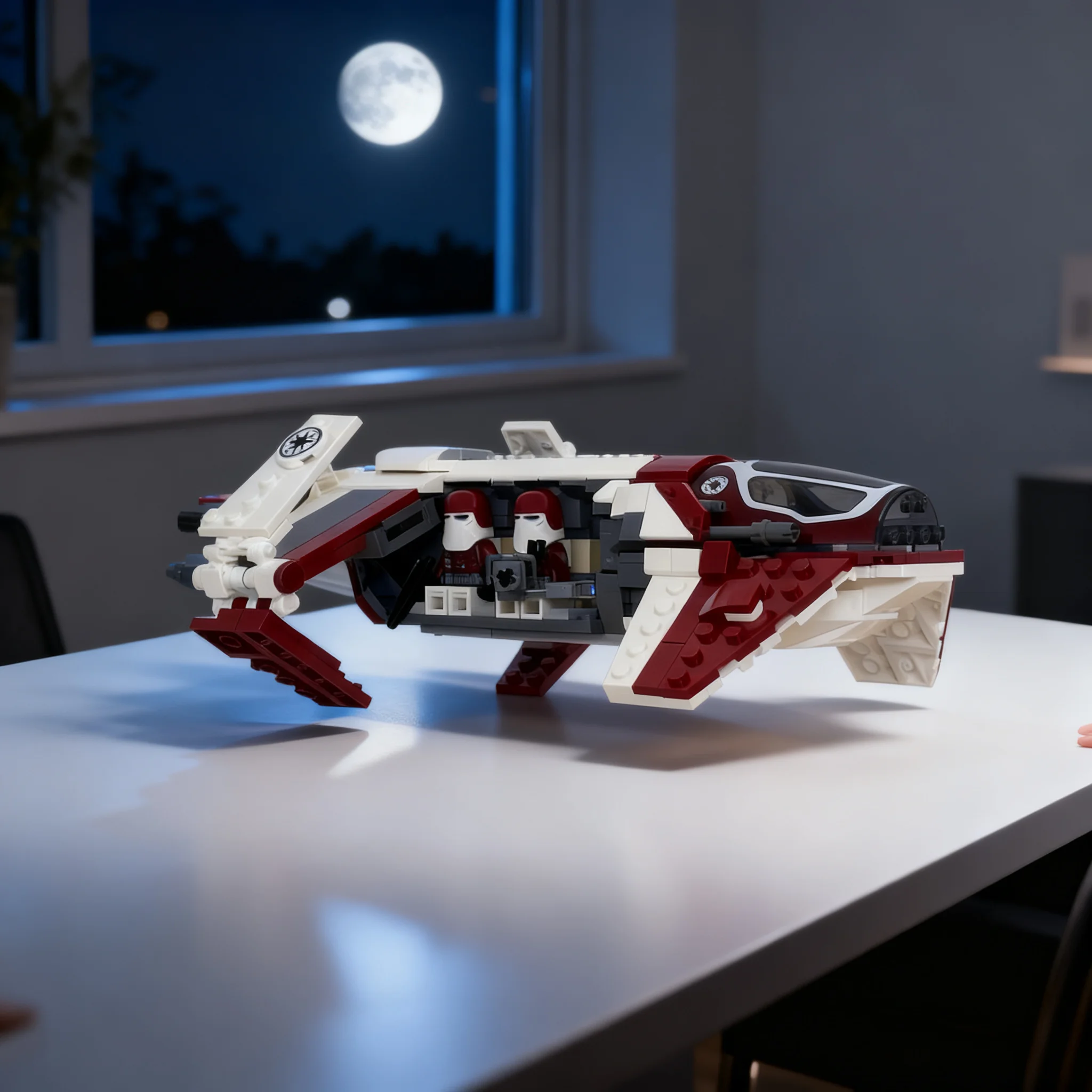 411pcs MOC Galactic Marine Gunship Model Toys Building Blocks Architecture Christmas Gift Creative Idea Birthday DIY Assemble
