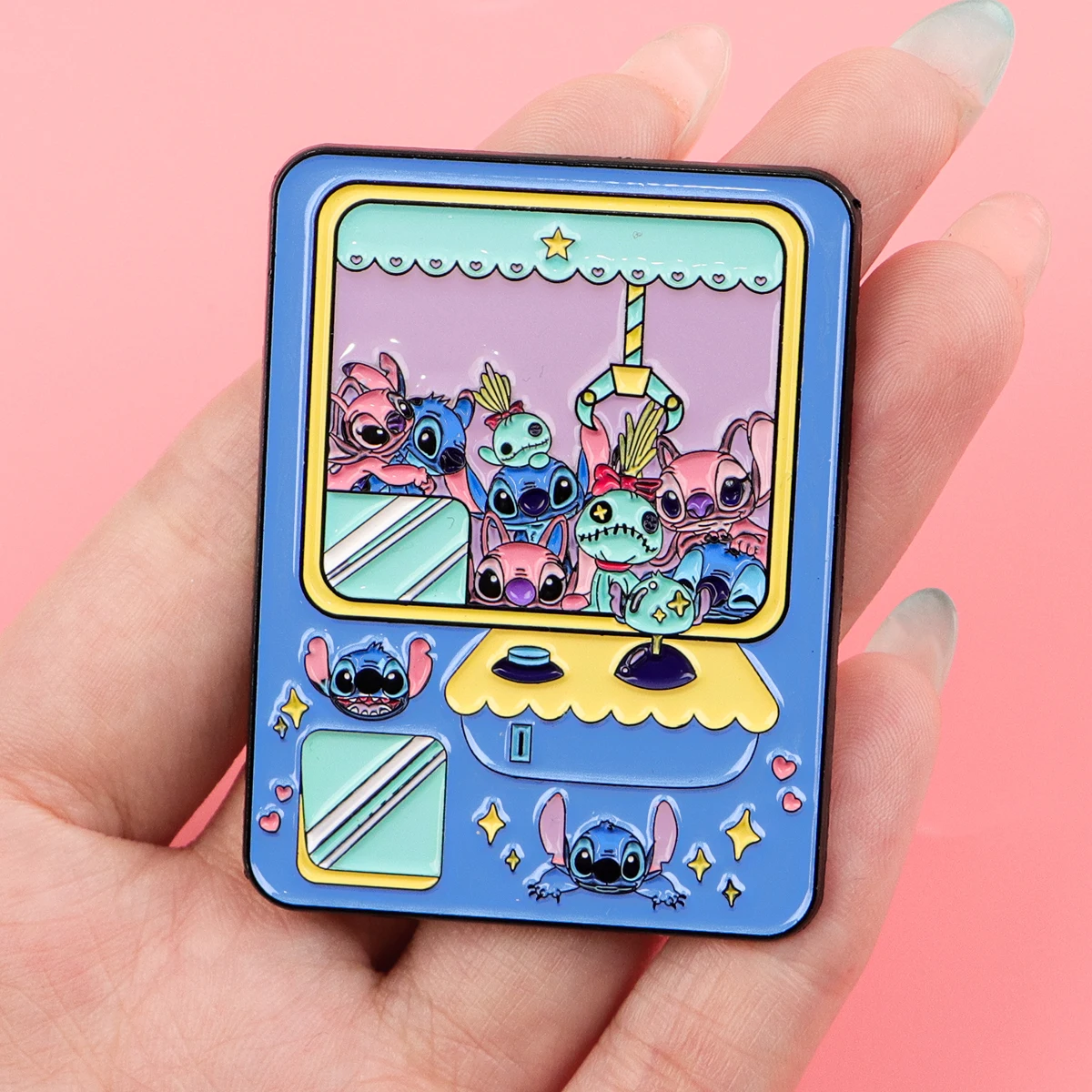 Broche en émail extraterrestre drôle, Badge de machine de poupée de dessin animé sur sac à dos, épingles à revers, broches pour vestes, accessoires de Cosplay, jouets cadeaux pour enfants