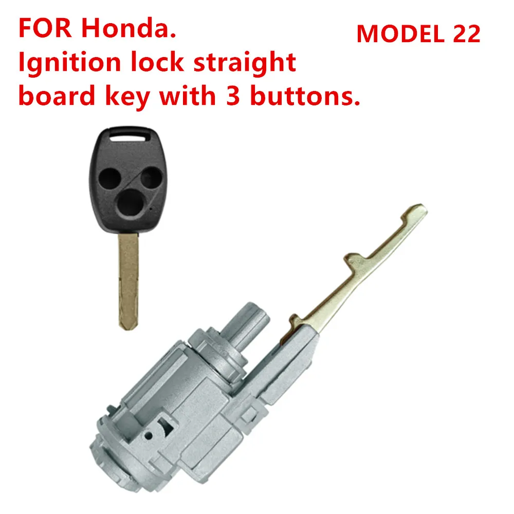 21-22 Hot Sale! FOR Honda. Ignition Lock Straight Board Key with 2/3 Buttons. Premium quality, precise fit.