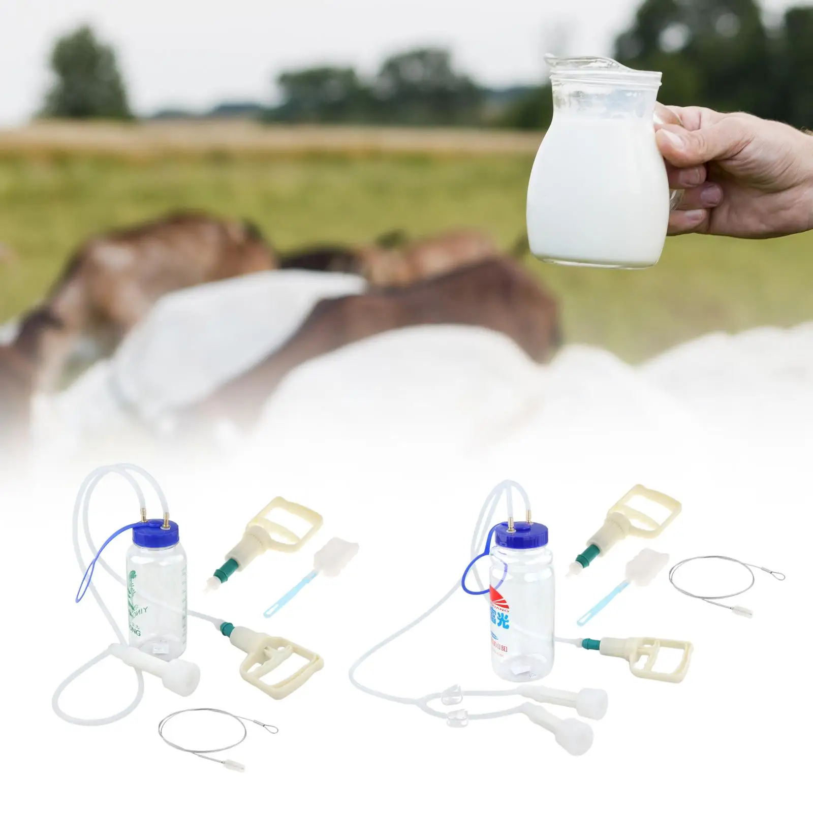 

Milking Machine Hand Manual Operation Livestock Supplies Milk Equipment Sheep Milker for Small Farms Milk Plant Cow Goat Sheep