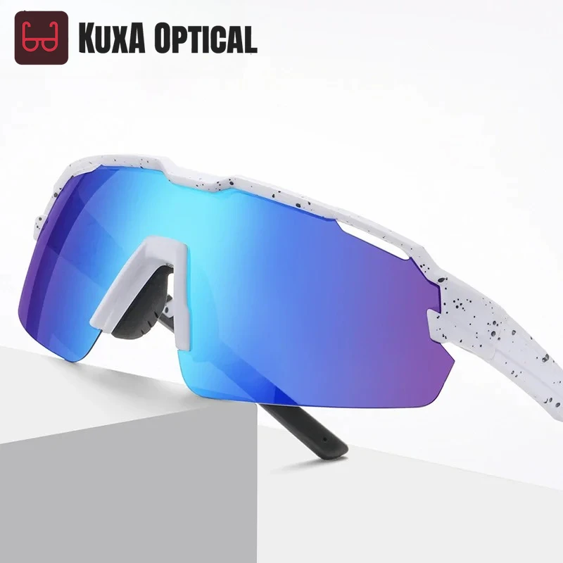 

Xuka полурамные поляризационные спортивные солнцезащитные очки для близорукости 2025 TR90 мужские и женские очки оптика на открытом воздухе очки по рецепту от -0,50 до 10